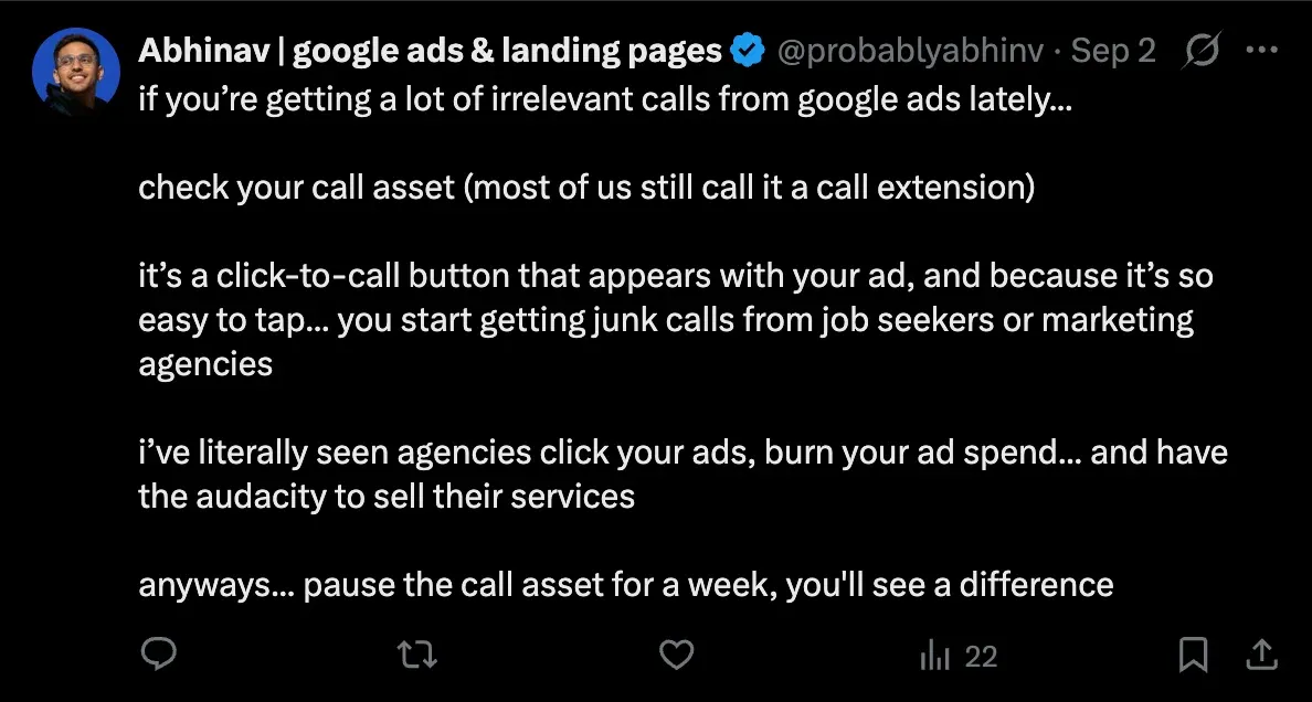 Post: why your call asset is bringing in junk calls